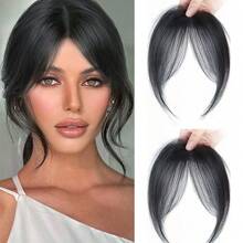 Bangs Wig For Women, Fluffy Lightweight Natural Air Bangs, Diagonal Bangs, Curtain Bangs Hair Piece,Hair Clip,Party - Multicolor - View 6