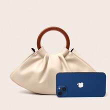 Women Top Handle Bags - Orange - View 4