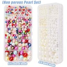 KLONKEE 1.248 peças Kit de Ferramentas de Decoração de Pérolas Feitas à Mão - 5 Opções de Cores (Branco, Vermelho, Rosa, Azul, Dourado), Inclui Pérolas Sem Furos, Máquina de Fixação de Rebite de Pérola, Máquina de Incrustação de Pérola DIY, Pérolas, Rebites, Parafusos, Pinças, Chave Sextavada em L, Adequado para Acessórios de Artesanato DIY, Decoração de Roupas, Chapéus, Calças, Vestidos, Bolsas, Faixas de Cabeça, Etc. - Multicolorido - Visão 14