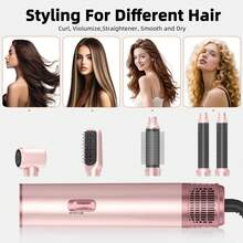 The 2026 6-In-1 Hot Air Curling Brush Set Offers Multiple Functions, Suitable For Blow-Drying, Straightening, And Curling (50°C/78°C/105°C), Providing Powerful Performance While Saving Time And Effort. Its Portable Design Makes It Ideal For Travel. - US A Type Plug(110-127V) - View 8