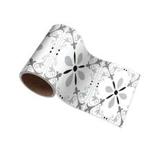 OUTANA 5pcs Vinyl Tile Border Stickers, Self-Adhesive Removable Tile Trim Stickers, Easy To Clean, Suitable For Entryway, Bedroom, Living Room, TV Background, Office, Study, 3.9in/5.9in/7.8in/11.8in - CZYX069 - View 2