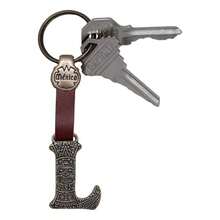 Metal Keychain With Engraved Initial And  Calendar - Handmade Gift Of Mexican Heritage - The Letter L - View 5