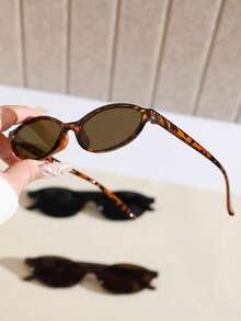 3 cái/1 cái Kính mắt nữ hình oval nhỏ phong cách retro - Đa màu thời trang, hoàn hảo cho các buổi tụ tập tại quán bar & kỳ nghỉ hè - Nhiều màu - Xem 7