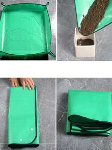 Thảm trồng cây dày dặn, thảm đất chống thấm nước dùng cho việc làm vườn tại nhà, trồng cây mọng nước, rau củ, thay chậu, trồng hoa. - A - Xem 4