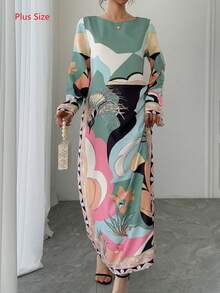 Đầm maxi kiểu Ả Rập cỡ lớn dành cho nữ, sang trọng, cổ tròn, tay dài, dáng rộng, thanh lịch, nhẹ nhàng, thoáng khí, kiểu dáng nghỉ dưỡng, trang phục truyền thống Ả Rập, đầm dự tiệc, đầm dạ hội, đầm đi nghỉ mát mùa xuân. - màu xanh lá - Xem 7