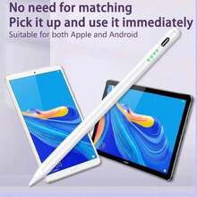 新款可充电磁性触控笔，主动式触控笔，兼容iPad，通用电容式触控笔，适用于安卓和Windows平板电脑 - 彩色 - 查看 2