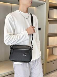 TIANDINGYU 商务邮差包、男士斜挎包、复古印花单肩包、PU皮革单肩包、通勤包、节日/生日礼物 - 彩色 - 查看 6