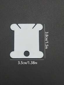 10/30/50pcs Plastic Spool Winder Set, Portable Mini Winding Board, White Plastic Thread Cards, Embroidery Sewing Thread Organizer Tools - Small Winding Board (white) - View 5