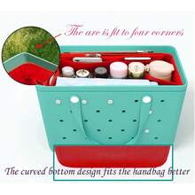 Lckaey Beach Bag Organizer Accessories For Bogg Bag Medium Storage Bag For Bogg Bag Organizing Bogg Divider 3018red-M - Đỏ - Xem 11