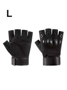 Găng tay chiến thuật hở ngón chống trượt, có khóa dán, nhẹ, thoáng khí, phù hợp cho cả nam và nữ, thích hợp cho các hoạt động ngoài trời như bắn súng, săn bắn, leo núi, đạp xe, trượt tuyết, tập tạ và các dụng cụ thể thao khác. - Nhiều màu - Xem 17