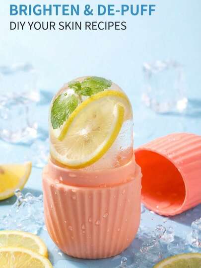 1pc Aesthetic Silicone Face Ice Roller For Morning Skincare Routine