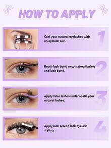 Bộ nối mi 607 sợi D Curl (30+40+60+80+100D) tự làm, bao gồm mi giả, mi dưới và mi giả dạng gai, keo dán mi, dung dịch tẩy mi và nhíp. - màu đen - Xem 10