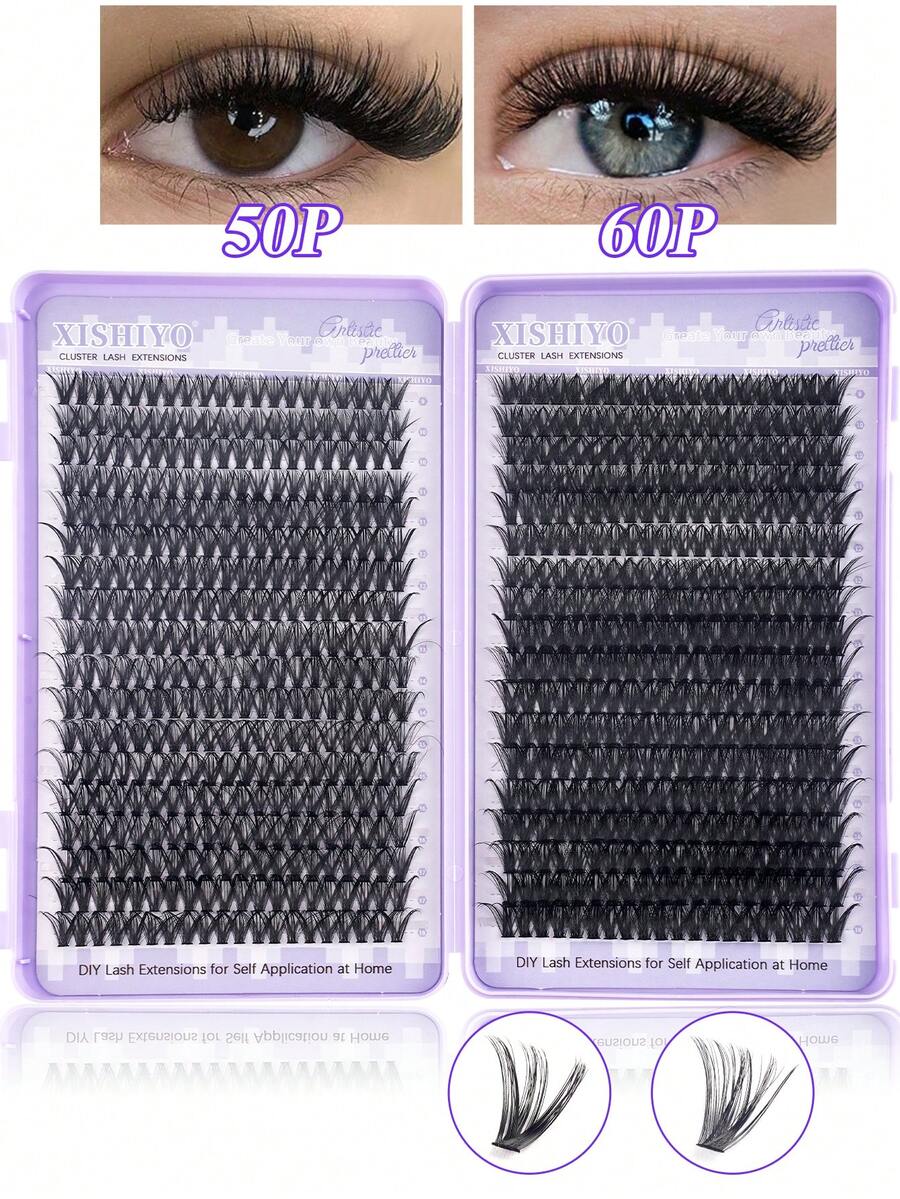 Bộ 720 sợi mi giả D-Curl, bao gồm 10P+20P/30P+40P/ 50P+60P/80P+100P - Làm thủ công, mi giả D-Curl chất lượng cao, độ cong tự nhiên, bộ mi có thể tùy chỉnh - Có thể tái sử dụng, nhẹ và dễ sử dụng, nối mi, mi tự nhiên, nối mi dày, bộ mi giả - Xem 1