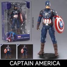 Mô hình tượng nghệ thuật Marvel Series, mô hình nhân vật hành động có thể cử động, Iron Spider-Man/Thor/Thanos/Iron Man/Captain America/War Machine/Hulk, 4 inch và 7 inch, có thể dùng làm quà tặng - Nhiều màu - Xem 18