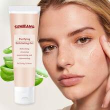 SUMIFANG Gel tẩy tế bào chết. Làm sạch sâu, dưỡng ẩm và phục hồi. Chứa lô hội và các chiết xuất thực vật khác, bổ sung độ ẩm, cải thiện tình trạng thô ráp, xỉn màu, làm mềm và tăng độ bóng cho da. 60g - Axit trái cây - Xem 5