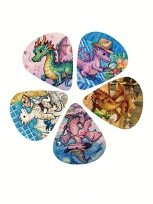 耐用且不易损坏的吉他拨片，减少频繁更换，使用方便。 - 彩色 - 查看 10