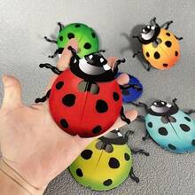 4 chiếc Trang trí sân vườn bằng kim loại Ladybird, Điểm nhấn ngôi nhà sống động cho không gian trong nhà và ngoài trời, Đồ thủ công nghệ thuật sân, Phòng khách, Trang trí nhà trẻ, Đồ thủ công ngoài trời về côn trùng, Trang trí tường, Trang trí ngày lễ, Trang trí nhà, Trang trí văn phòng, Trang trí sân hiên, Trang trí tiệc theo chủ đề - Nhiều màu - Xem 3