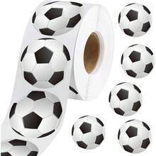 500pcs/Roll World Cup Football Sticker Pack, Creative Personalized Soccer Stickers, Children Stickers, Packaging Sealing Stickers, Interesting Gift - Multicolor - View 8