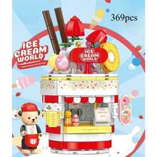 Set de bloques de construcción de casa de campamento de otoño con oso de peluche, que incluye casa de animales recortable, decoración del hogar, alivio del estrés, adecuado como regalo para cumpleaños, Halloween/Acción de Gracias/Navidad - Multicolor - Ver 7