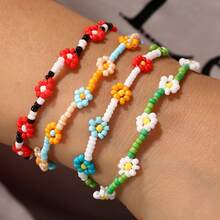 6件套雏菊串珠手链 - 彩色 - 查看 2