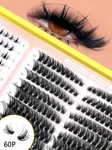 Bộ nối mi VELTRINAY 10 hàng, dung lượng lớn, tự làm, 30/40/50/60/80/100/120/140/160 sợi, 4 trong 1: Mi giả riêng lẻ, 2 hàng mi dưới và 2 hàng mi dưới có dải trong suốt, kiểu nối mi hỗn hợp, mi mắt mèo mềm mại, mi giả tái sử dụng, mi giả dày dặn, mi giả lông chồn, dụng cụ nối mi, phù hợp cho mọi dịp thường ngày. - Xem 17