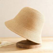 1 女士夏季帽子，女士渔夫帽，草帽，完美的女士沙滩度假帽 - 草帽 - 查看 8
