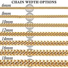 8-14mm Men's Hop Cuban Chain Necklace – HipHop Jewelry Luxury 14K Gold Plated Choker Solid Miami Cuban Link Chain Necklace Men Monaco Chain Men Men Jewelry Cuban Link Chain Men Gold Chain Cuban Link Chain Women Baddies Chain As Party & & Stage Show Auspicious New Year Gifts - 14MM (0,55 inch) - Xem 3