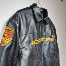 Unisex Vintage Engineer Jacket | Track-Inspired Leather W/ Micro-Badge Embroidery Heritage Racing Patina - Retro Motorsport Core - màu đen - Xem 8