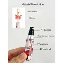 Butterfly Travel Spray Bottle Keychain For Perfume Travel Refillable 5ML Perfume Atomizer Key Chain For Women Mini Spray Bottle For Traveling Bottle For Purse Small Traveling Accessories - 藍色蝴蝶 - 查看 6