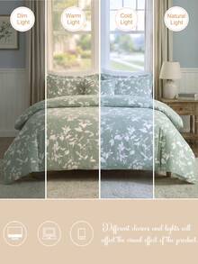 Bộ 2/3 món in hình lá cây (bao gồm 1 vỏ chăn và 2 vỏ gối, không kèm ruột chăn), phong cách đồng quê tươi mát, đa năng, chất liệu polyester hiện đại, mềm mại và thân thiện với da, phù hợp cho phòng ngủ chính, phòng khách, phòng ngủ phụ, sử dụng được quanh năm, lựa chọn quà tặng lý tưởng, bộ ga trải giường hoa lá, thẩm mỹ oải hương, in kỹ thuật số, phong cách nhà tranh đồng quê, trang trí lại phòng ngủ, bộ ga trải giường dùng được cả bốn mùa, ý tưởng quà tặng. - Nhiều màu - Xem 9