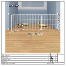 Parque de juegos plegable para mascotas con rejilla de alta densidad, adecuado para gatitos, conejos, hámsteres, perros pequeños, cobayas, diseño de enclavamiento, valla a prueba de fugas - Multicolor - Ver 15