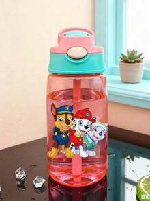 1 Paw Patrol Pikachu 500ml/16oz Party Wassertasse blau lila mit Strohhalm und tragbarem Griff, kann Eiswürfel halten, geeignet für Outdoor-Aktivitäten auf dem Campus, Reisen und Fitness, universelles Wasser-Nachfüllutensil oder Geburtstagsgeschenk, Halloween-Geschenk, Thanksgiving-Geschenk und Weihnachtsgeschenk (einige Teile können zufällig sein) - Übersicht 9