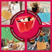 Lckaey Beach Bag Organizer Accessories For Bogg Bag Medium Storage Bag For Bogg Bag Organizing Bogg Divider 3018red-M - Đỏ - Xem 10