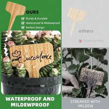 Plant Labels Tags Markers 120pcs Plastic Garden Tags & Stakes With Permanet Marking Pen For Plants Waterproof Seed Labels For Outdoor Garden Accessories - / - 查看 5