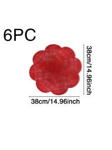 1/4/6 tấm lót bàn bằng nhựa PVC mạ vàng họa tiết hoa, cách nhiệt, chống trượt, thích hợp trang trí cho khách sạn, nhà hàng, tiệc cưới, ngày lễ tình nhân, các dịp lễ hội, dã ngoại, tiệc sinh nhật. - Nhiều màu - Xem 17