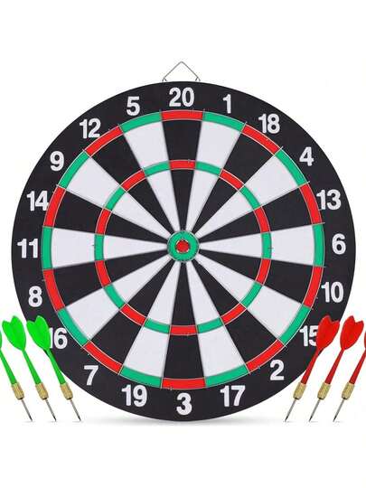 Double-Sided Dart Board With Pins, Stress Relief And Therapeutic Game