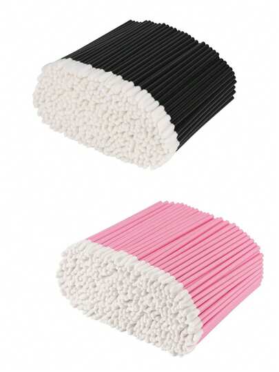 1000/500/400/100/50pcs Disposable Portable Lip Balm Cleaning Sticks, Multi-Functional Cleaning Tool Suitable For Lipstick, Cosmetics, Personal Care, Household Cleaning, Essential Makeup Cleaning Supplies