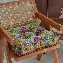 Bohemian Style Floor Cushion Meditation Pillow Thicken Soft Comfortable Living Room Bedroom Dining Room Office Multi-Functional Home Decor - 摩洛哥橙 - 查看 7