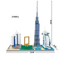 4244片欧美建筑主题迷你积木 | ABS材质袋装 | 高度还原 | 3D立体拼装玩具 | 多种款式可选（纽约天际线/迪拜天际线/大本钟/粉红城堡） | 建筑爱好者的理想之选 | 激发想象力，培养耐心 | 完美的家居桌面装饰及生日/节日/派对礼物 - 多色(袋裝) - 查看 9