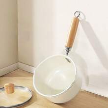 1 Nồi nấu sữa, nồi gốm nhỏ gia dụng, nồi chống dính, nồi nấu mì ăn liền cho một người, chảo phụ trợ chiên thức ăn cho trẻ em, có nắp, nồi nấu sữa chống dính, phù hợp với mọi loại bếp, nồi nấu chống dính, dễ vệ sinh, vật dụng nhà bếp đa năng, nồi chống dính dùng được cho bếp ga. - Xem 8