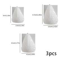 3 Peças Moldes de Vela com Formato de Morango (Velas Não Incluídas). Moldes de Vela de Silicone em Formato 3D de Morango - DIY Artesanal para Casamento, Presentes de Aniversário, Sabonete, Gesso e Moldagem de Resina - molde de morango - Visão 10