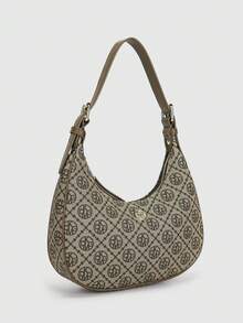 DK DKMG VANESSAMAY&DKMG 1 件复古风格 PU 单肩包，不对称图案，轻巧可调节，适合母亲节假期、派对、度假、约会、购物、日常使用，以及作为送给女性的礼物，女士商务休闲包，非常适合办公室、商务和工作，女士优雅包 - 棕色 - 查看 4