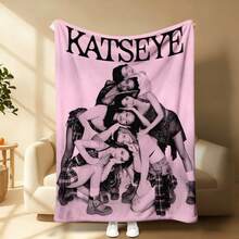 1Pc KATSEYE Inspired Tribute Global Girl Group Poster Theme 6 Members Pyramid Formation Plaid & Denim Outfits Soft Pink Background Flannel Throw Blanket 280GSM Ultra Soft Warm Cozy Blanket For Teens Adults Bedroom Living Room Dorm Decor K-Pop Girl Group Fan Merchandise Featuring Digital Poster Illustration Youthful Edgy Streetwear Aesthetic Available In Multiple Sizes 30x40 To 60x80 Inches Holiday Birthday Christmas Gift For Her Him Girlfriend Boyfriend Sister Brother KATSEYE Fans Collectors Snuggly Comfortable Lightweight Fluffy Edgy Iconic Statement Piece Blanket - Nhiều màu 6 - Xem 13