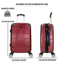 2-Piece Hard-Shell Suitcase Set, 20 And 18 Inches, Hand Luggage, 10KG And 8KG, Lightweight PC+ABS Material, 360° Detachable Wheels With Integrated Lock - Brown - View 2
