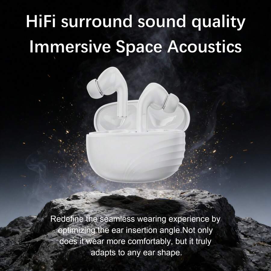 Wireless Earphone, Wireless Headphone, Wireless Earbuds, TWS Wireless Wireless Ear Buds, BT 5.3 Headphones, Sweat Resistant, Long Battery Life, Compatible With Apple & Android - View 1