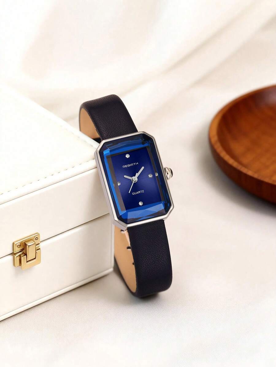 1 buah Jam Tangan Wanita Retro Minimalis dengan Mesin Quartz, Cocok untuk Pemakaian Sehari-hari