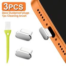 2 nút bịt cổng Type-C kèm 1 chổi vệ sinh | Nắp đậy cổng sạc Type-C/Lightning bằng kim loại, chống bụi - Nhiều màu - Xem 11