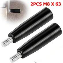 Bộ 2 tay quay tháo rời M8 x 63, tay quay Bakelite chống trượt màu đen, thích hợp cho máy phay, máy tiện, máy khoan điện, kích nâng rơ moóc, máy cưa bàn, máy cuốn ống và các thiết bị khác. - M8 x 63 (2 chiếc) - Xem 1