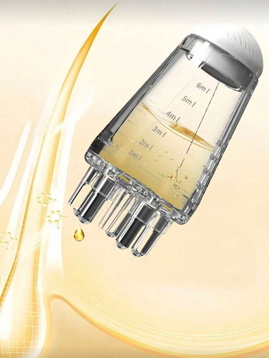 1 lược mini đa năng, dùng để mát-xa da đầu, thoa serum kích thích mọc tóc, tinh chất, dung dịch dưỡng tóc, dầu xả, tinh dầu – Giúp đưa dung dịch hoặc dầu đến chính xác chân tóc.