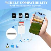 兼容 的 SD 卡读卡器 USB-C，数码相机适配器，兼容 Apple 17，追踪相机 SD 卡读卡器 USB-C 存储卡读卡器，兼容 17/16/15/Galaxy/Android - 查看 2
